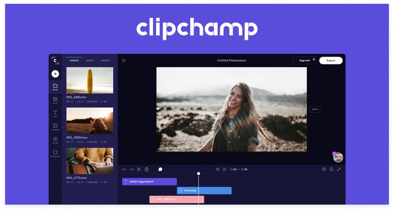 clipchamp video editing app