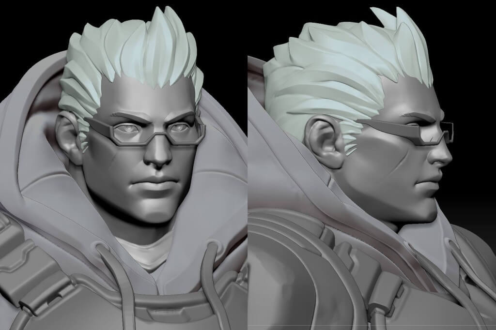 stylized animated character