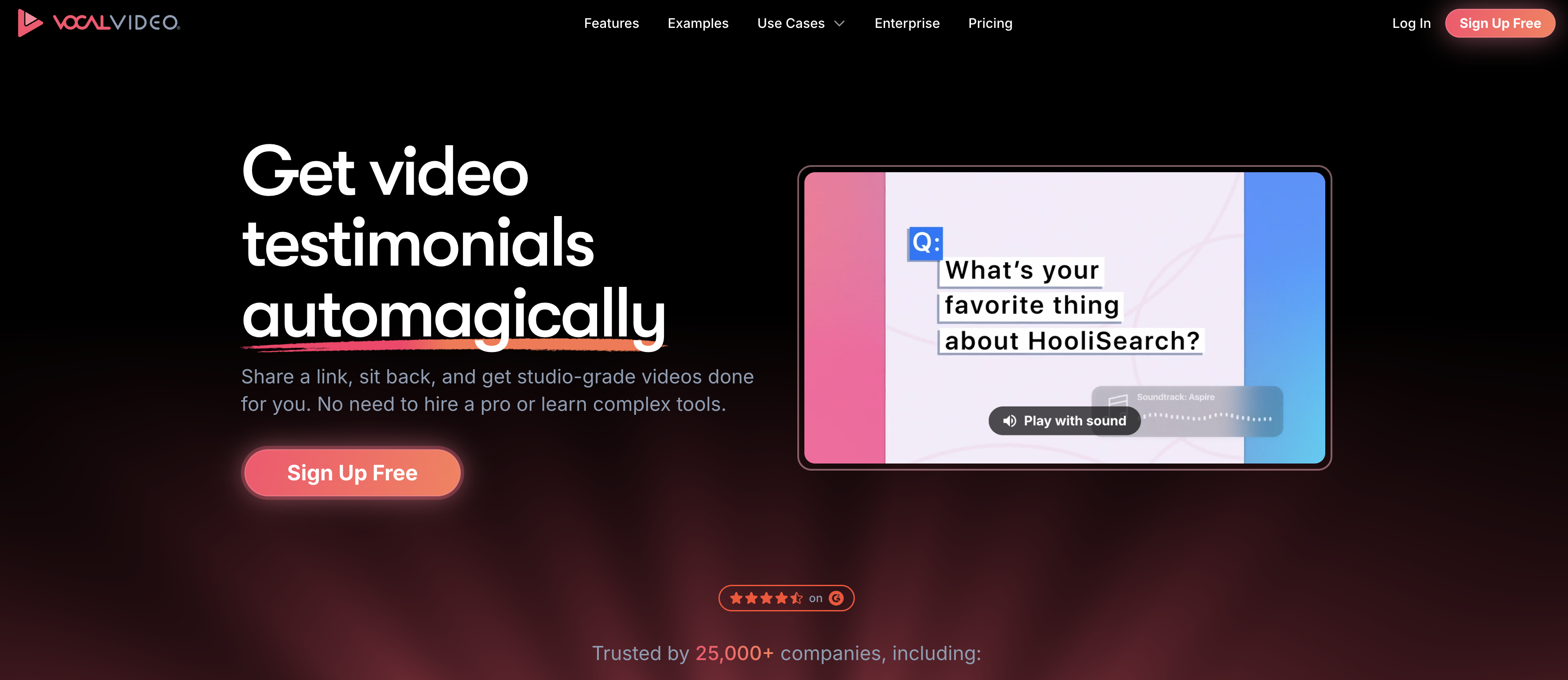 vocal video video testimonial software