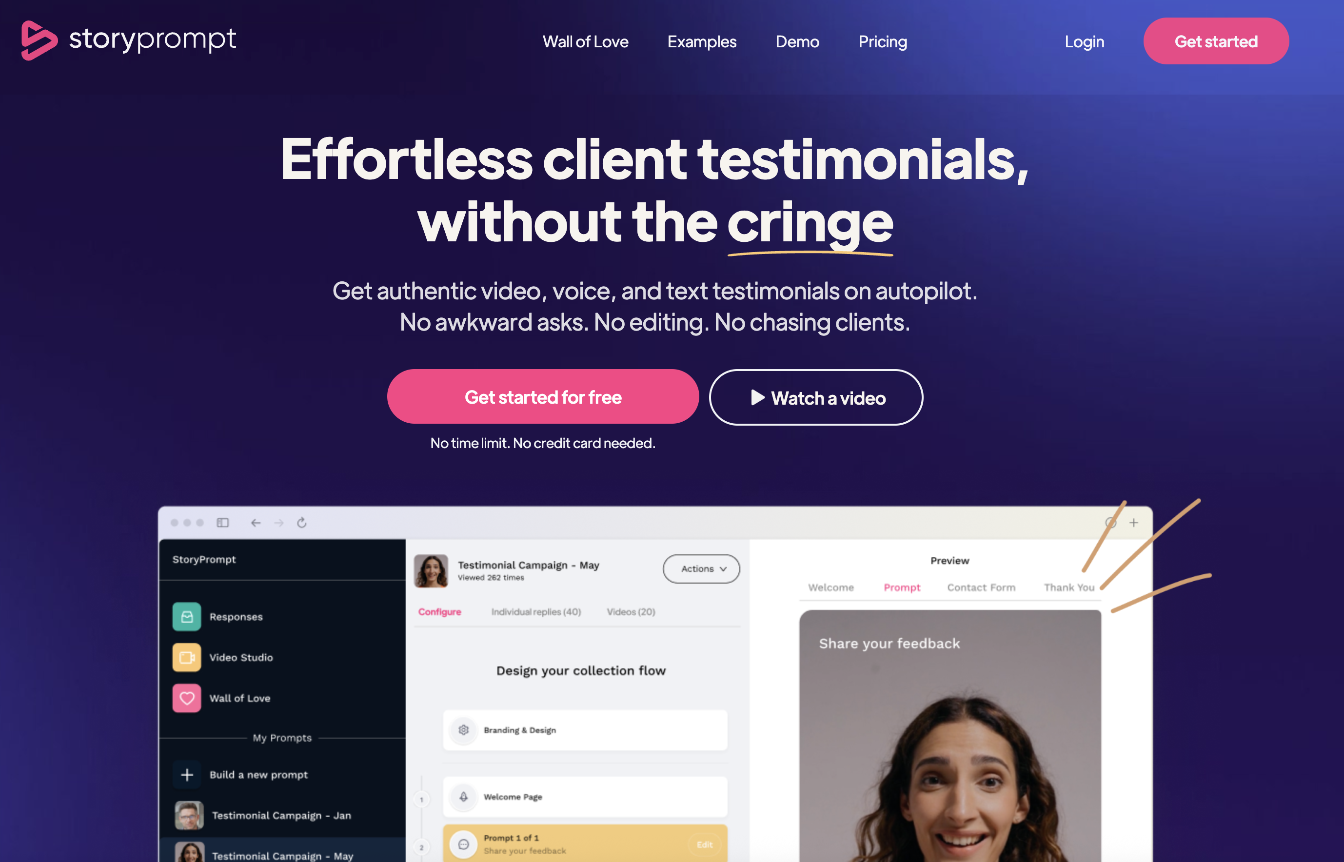 storyprompt testimonial video software