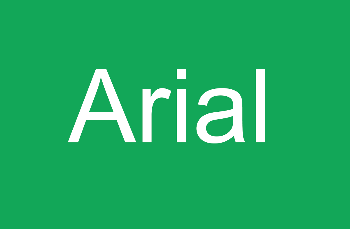 arial youtube thumbnail font