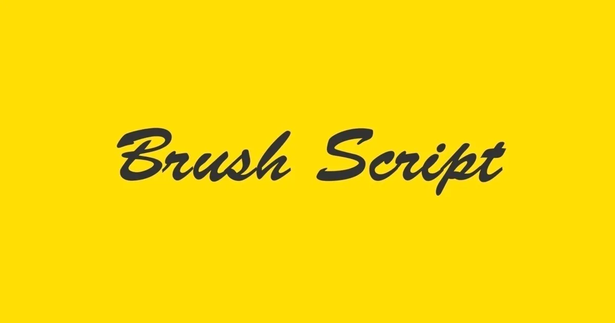 brush script youtube thumbnail font