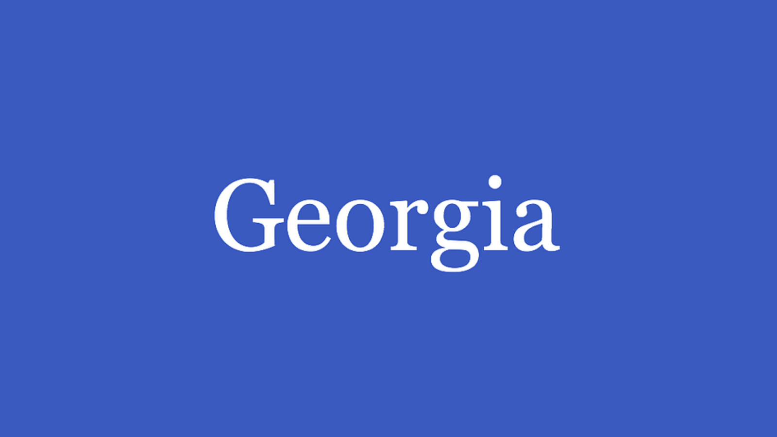 georgia youtube thumbnail font