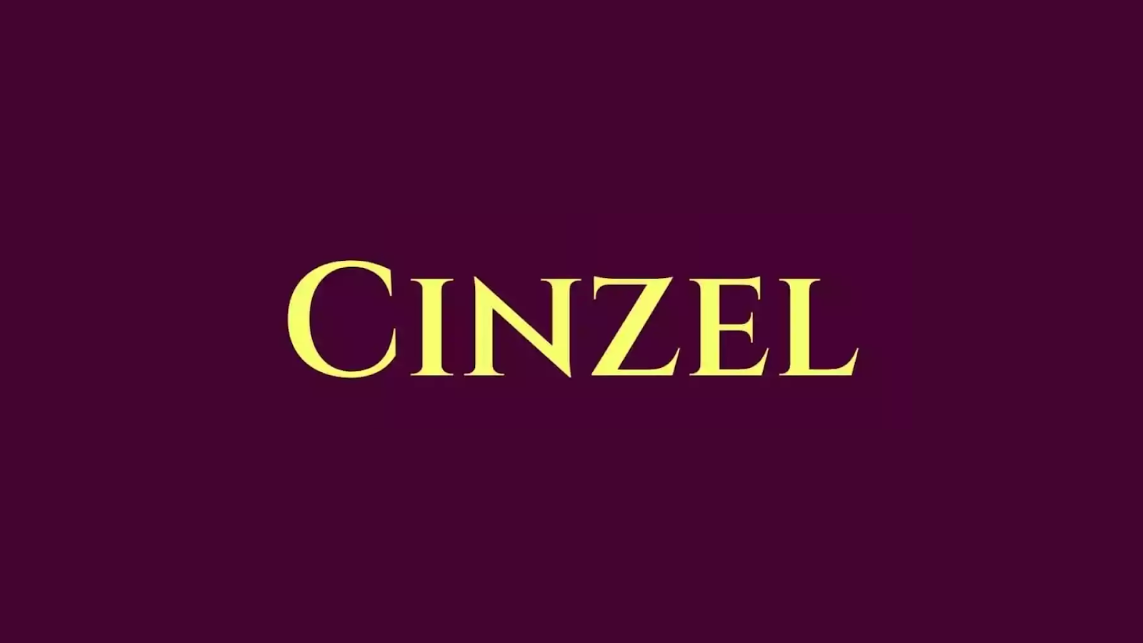 cinzel youtube thumbnail font