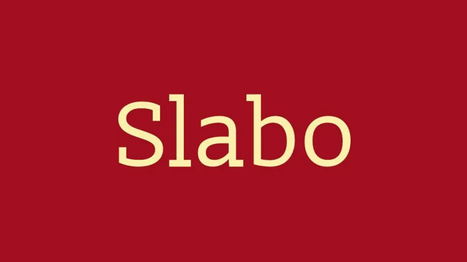 slabo youtube thumbnail font 