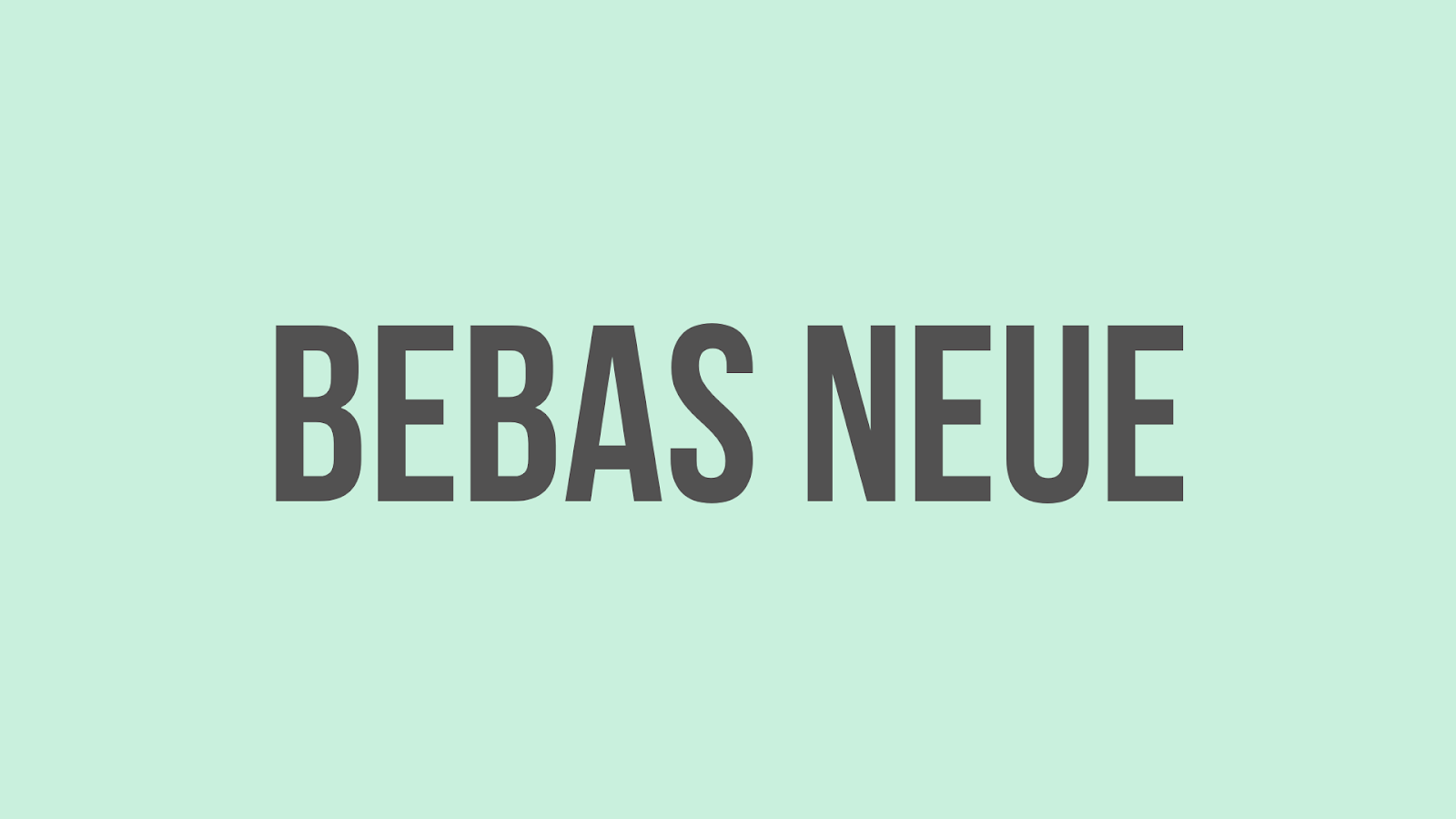 bebas neue youtube thumbnail font