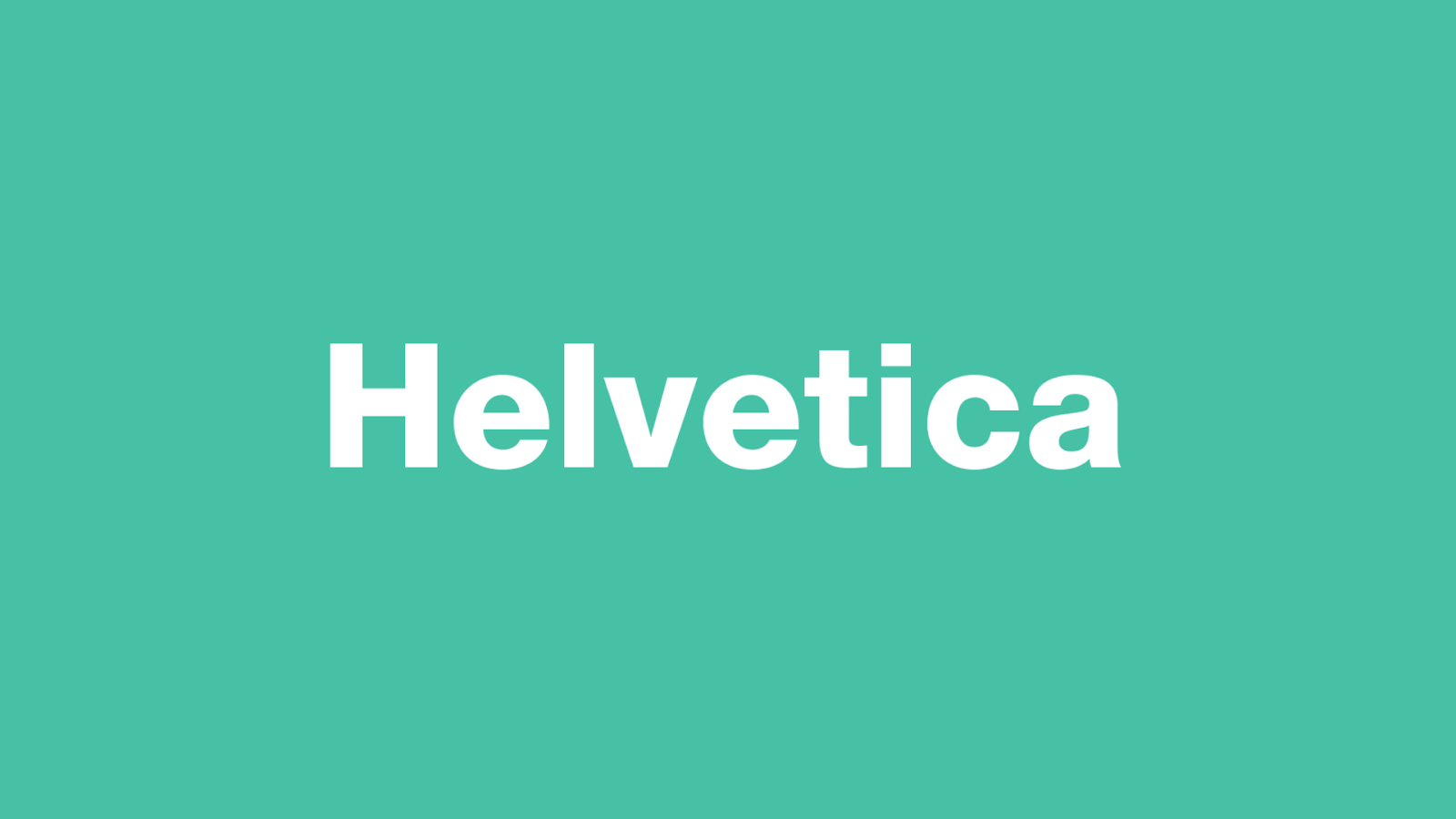 helvetica youtube thumbnail font