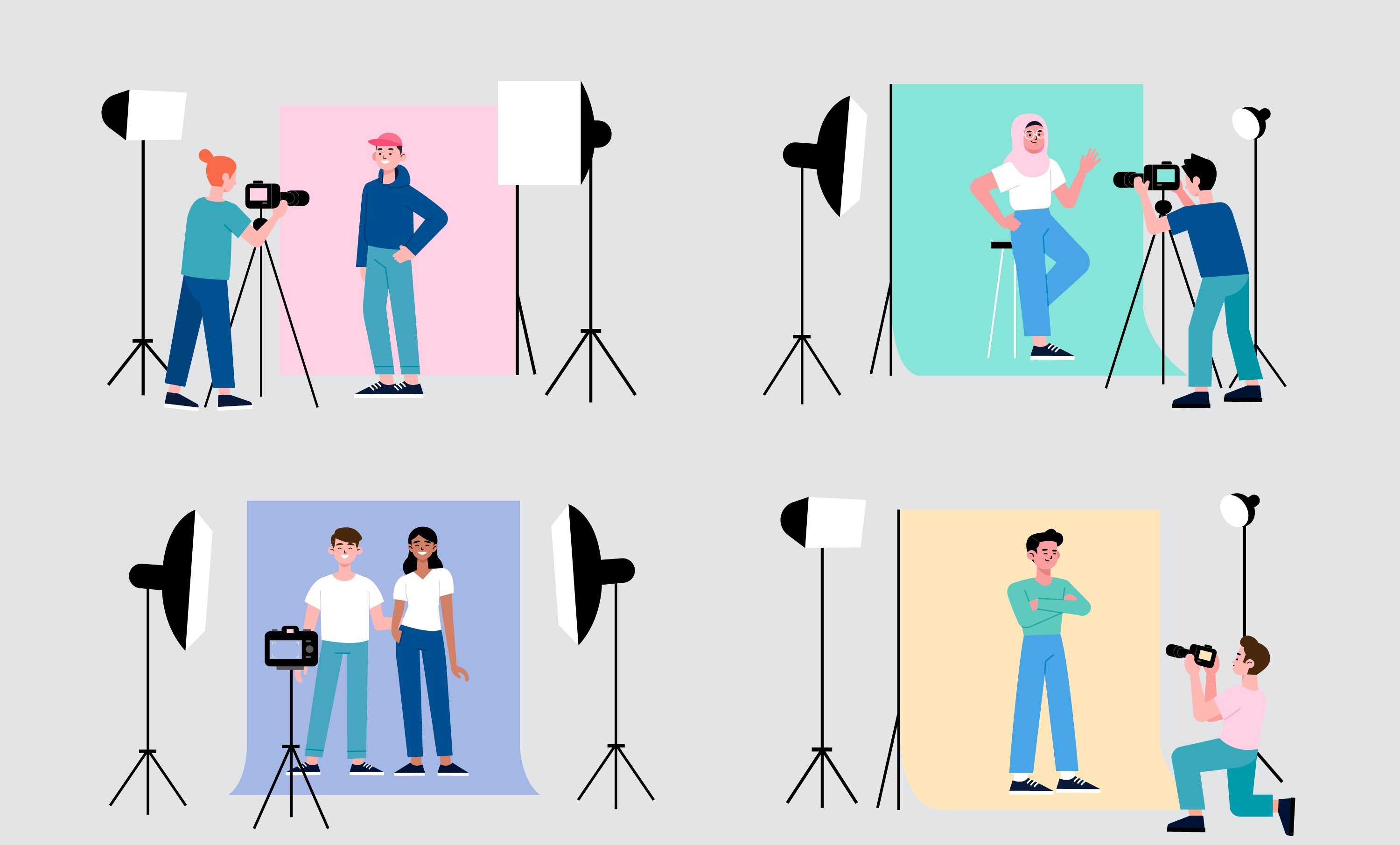 3D animation camera settings