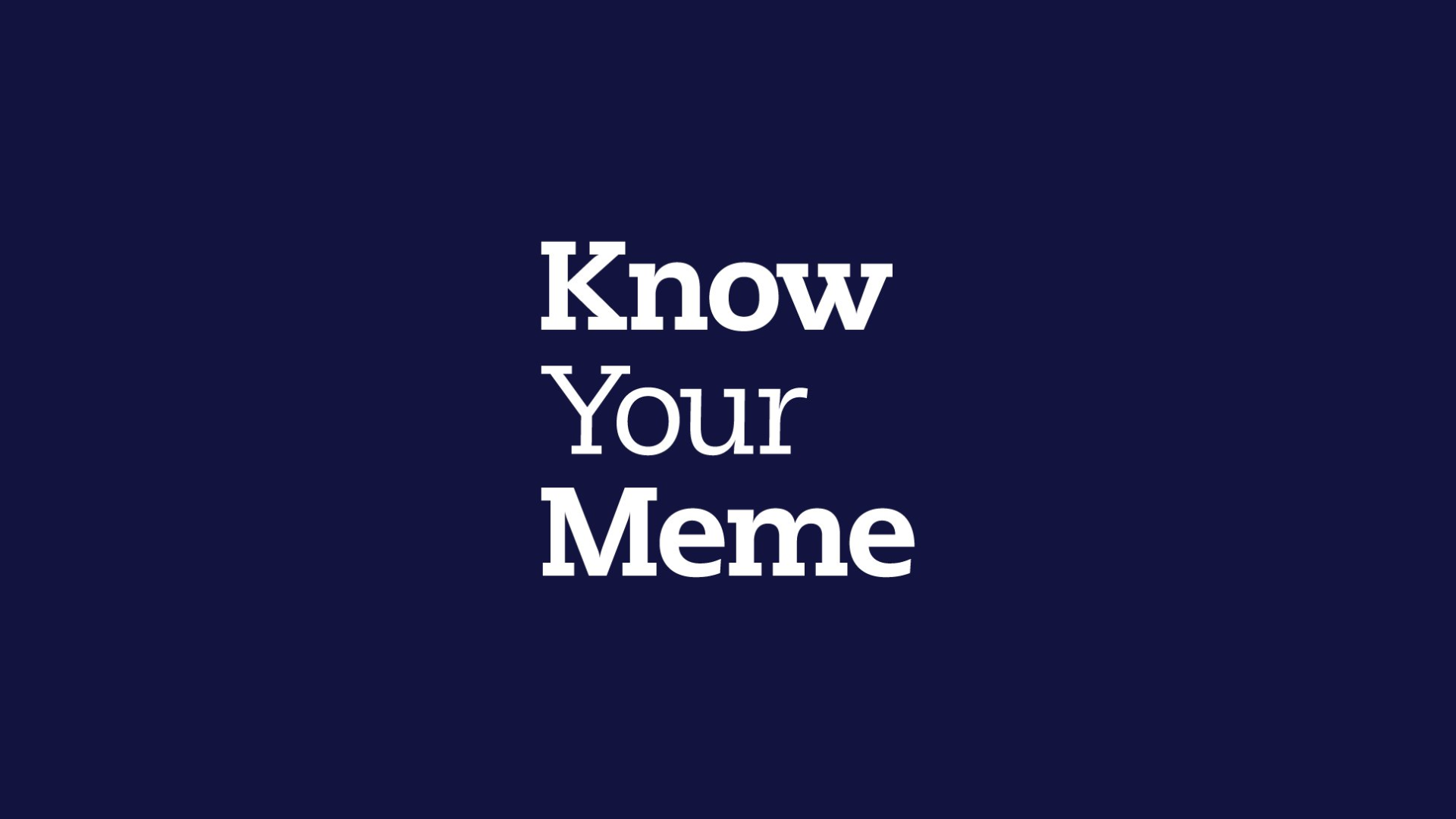 knowyourmeme website logo