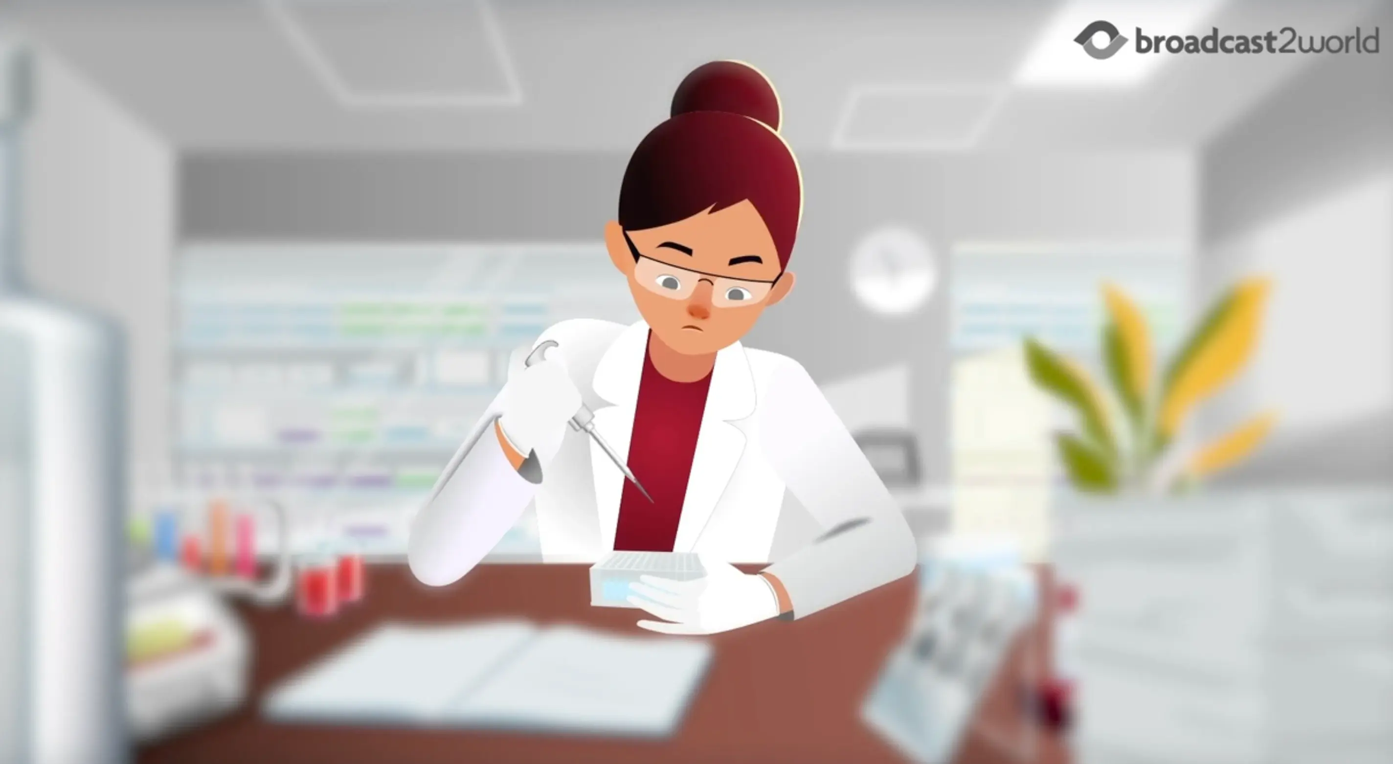 Thermo Fisher Scientific lab automation 3D pharma animation